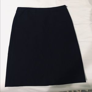 Navy Theory Cotton Pencil Skirt - Size 00